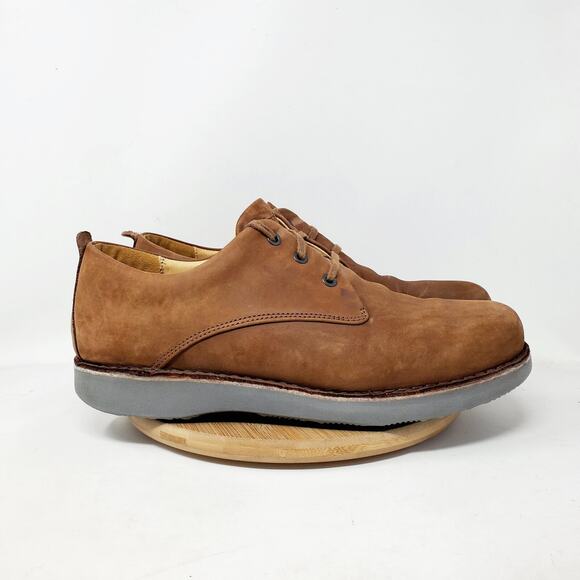 Samuel Hubbard Free Shoes Mens 11.5 W Brown Leather Oxford Comfort Vibram - Picture 1 of 13